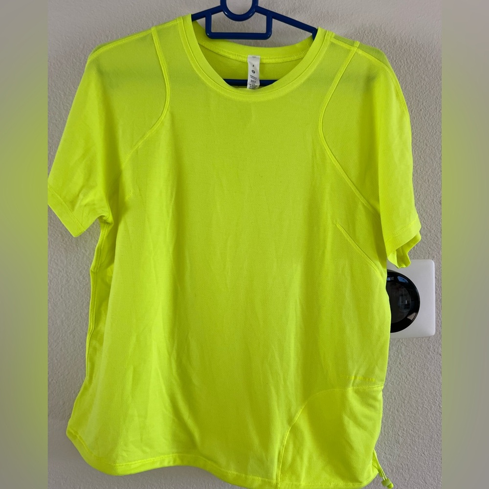 Lululemon Athletica Neon Yellow Short Sleeve Tee